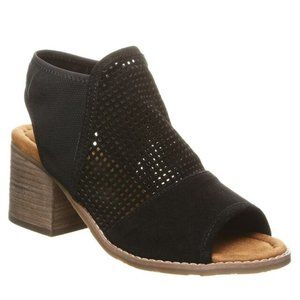 Bearpaw Women's Verona Heeled Sandal- Black 8.5M